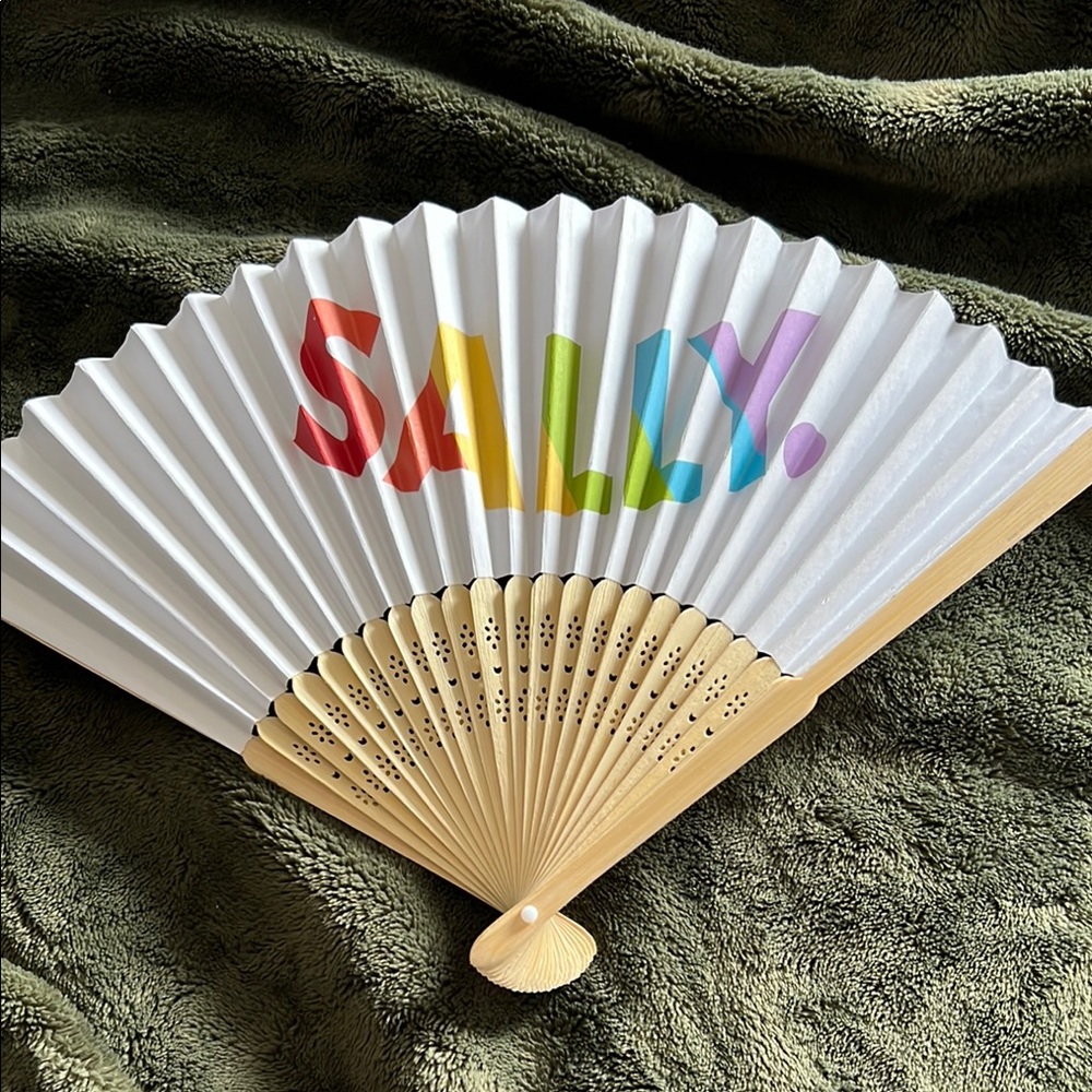 Colorful Personalized Party Fan